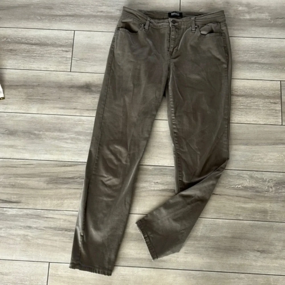 Buffalo Avalon mid rise soft stretch ankle skinny jeans green size 28